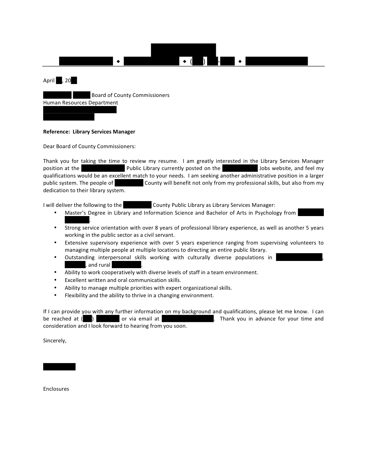 Customer service team manager cover letter