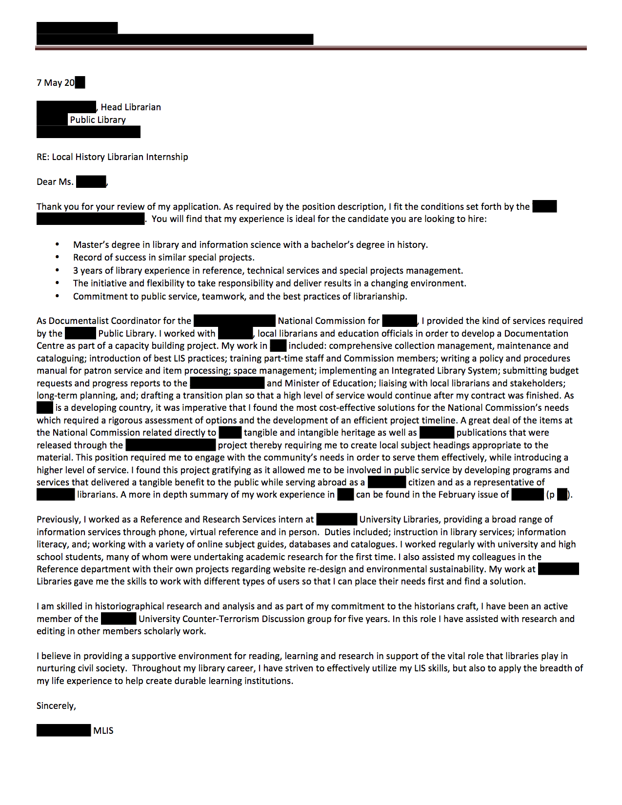 Hacking the Academic Job Cover Letter  ProfHacker - Blogs - The