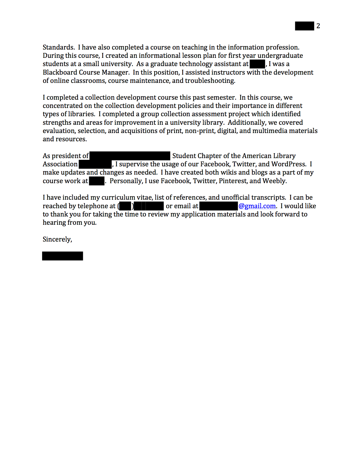 cover letter to alma mater example